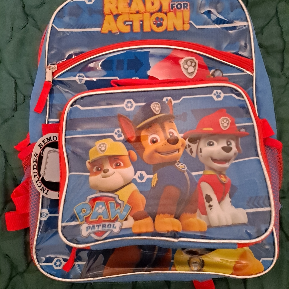 Paw patrol backpack and insulated lunch bag